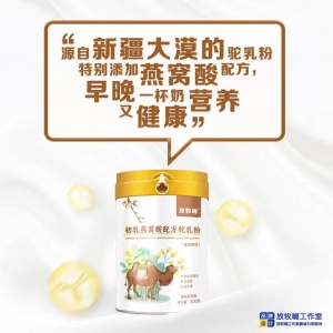 西域骆驼奶源放牧啷初乳燕窝酸配方驼奶粉